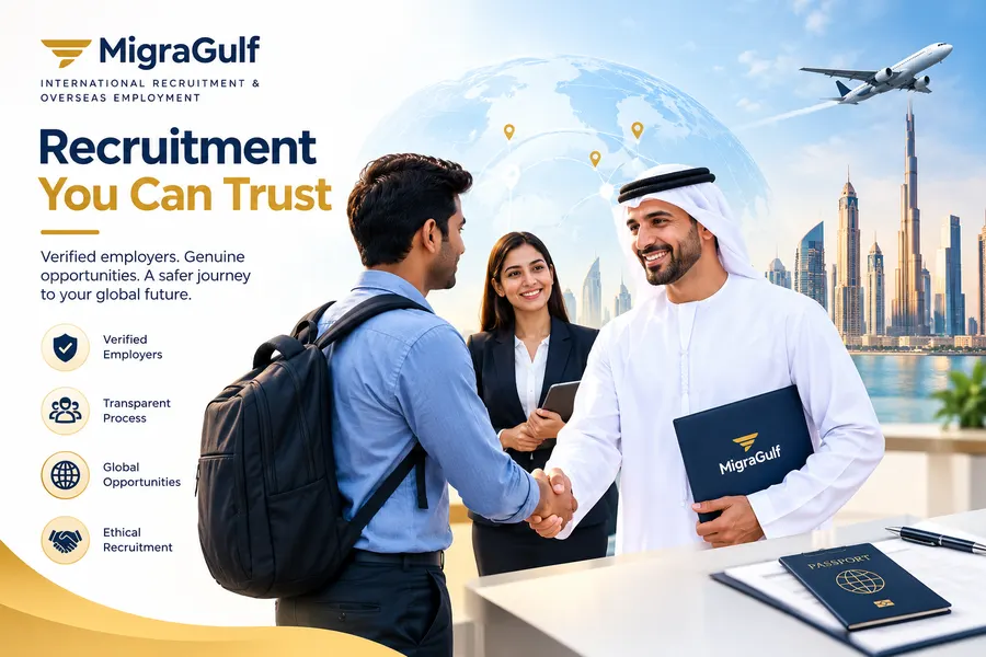 Verified employers, transparent process, global opportunities, ethical recruitment